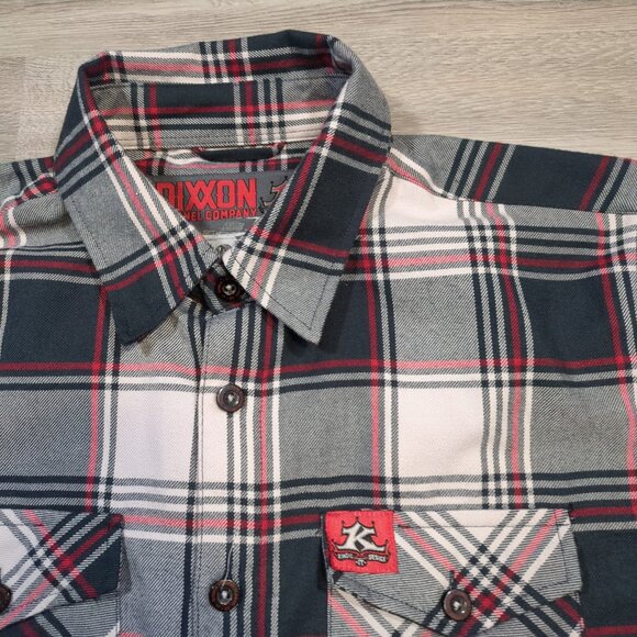 Dixxon Flannel Company Men's Medium The Boss Kindig-It Plaid Flannel Shirt Red - Picture 3 of 9